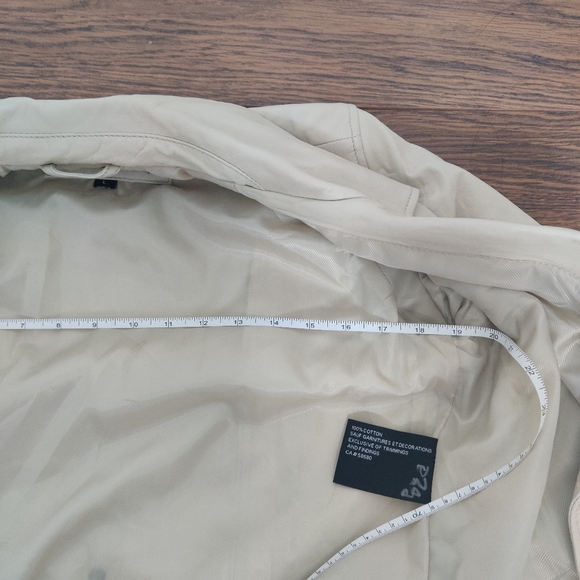 *Bod & Christensen Elegant Cream Leather Biker Jacket – Size L - Picture 9 of 12
